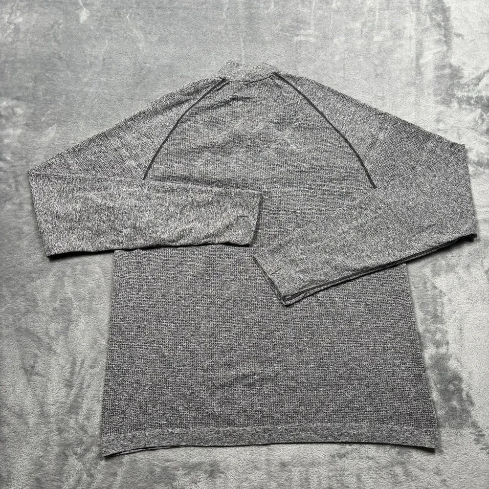 Rhone Celliant Seamless Quarter Zip Performance Stretch Pullover Mens Large Grey